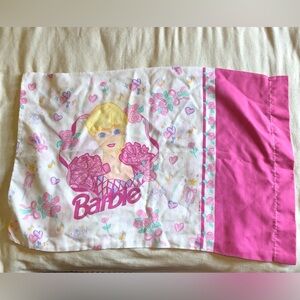Vintage 1995 Barbie pillowcase